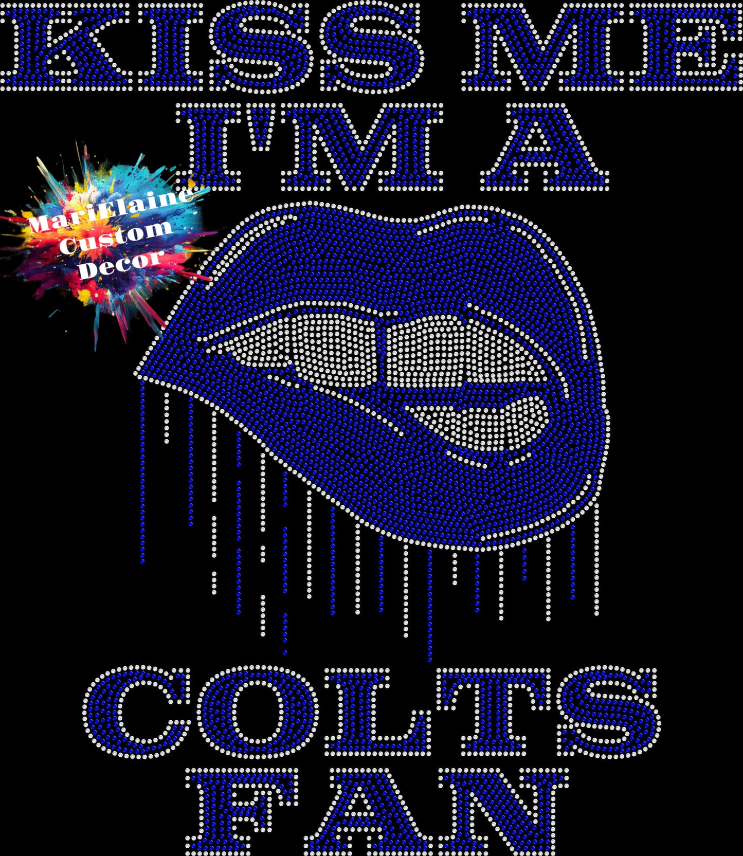 Kiss Me Colts Crystallized Tee