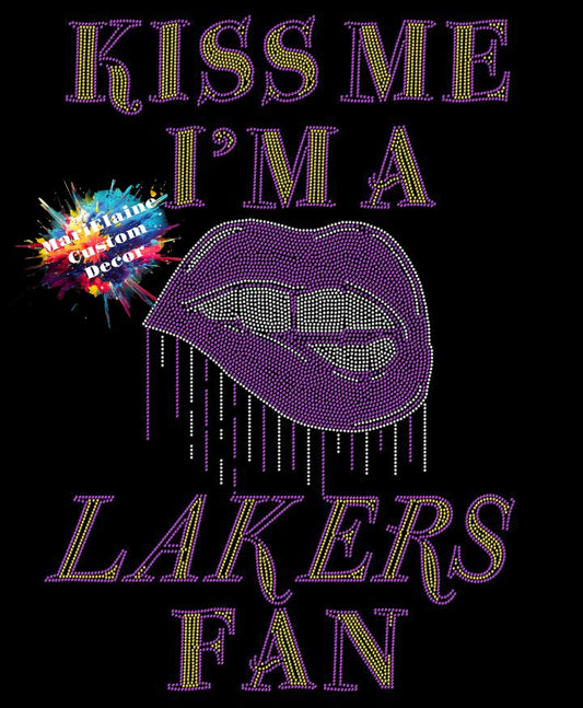 Kiss Me I'm A Lakers Fan Crystallized Tee