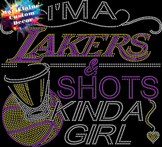 Lakers and Shots Crystallized Tee