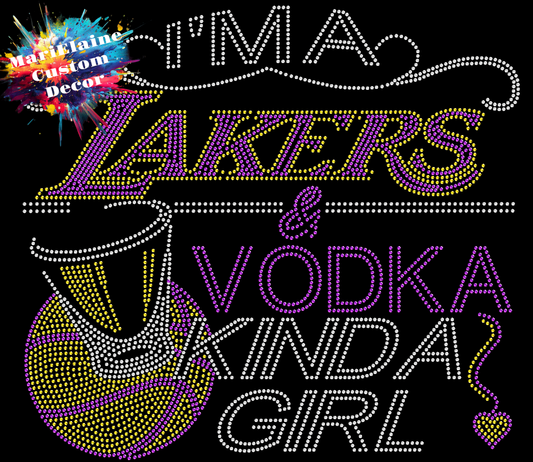 Lakers and Vodka Rhinestone Tee