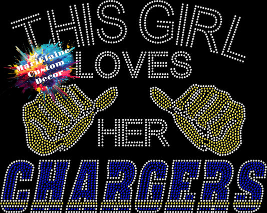 Loves Chargers Crystallized Tee
