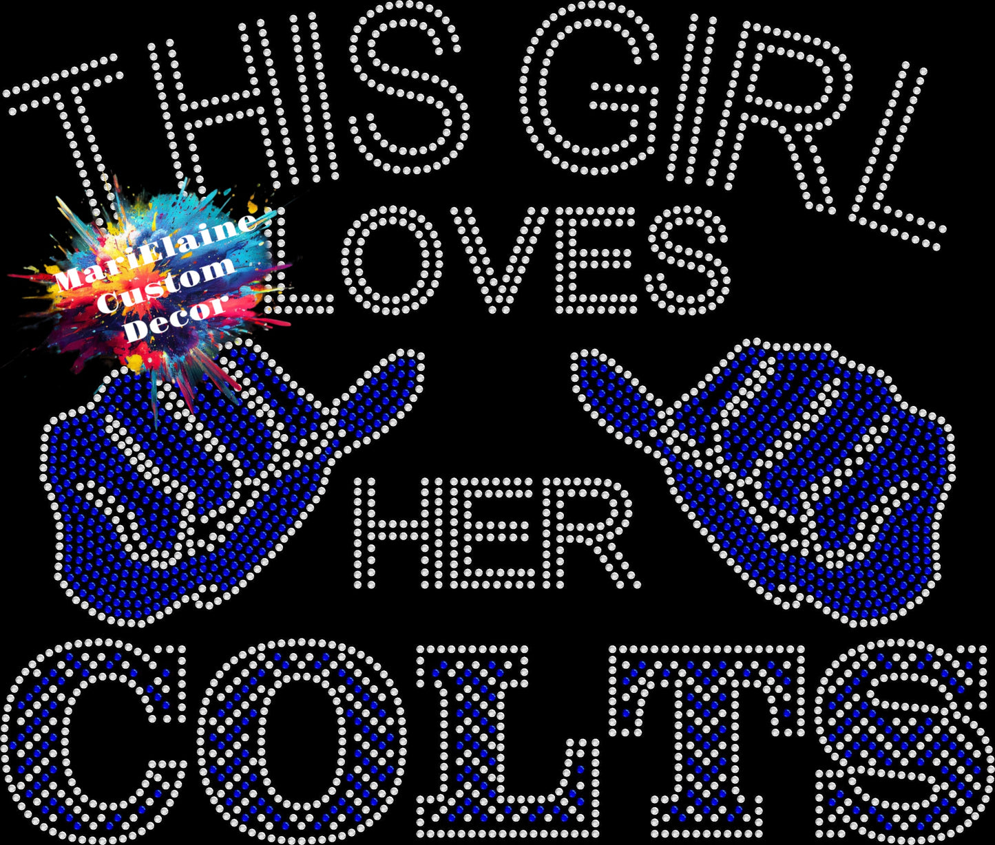 Loves Colts Crystallized Tee