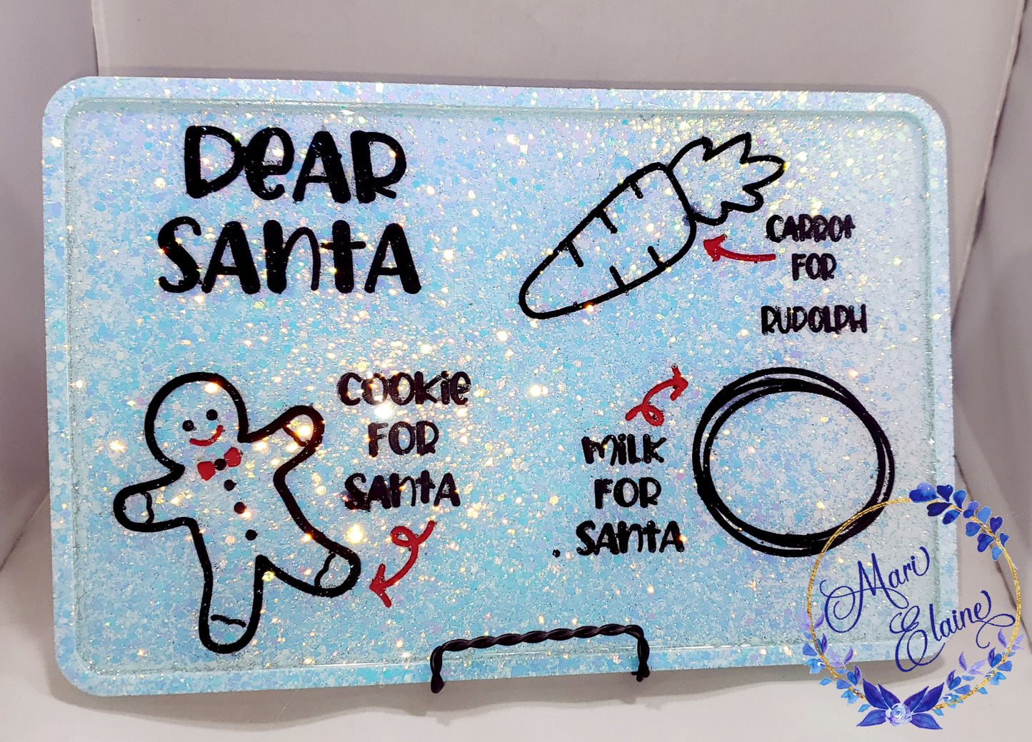 Dear SANTA Holiday trays