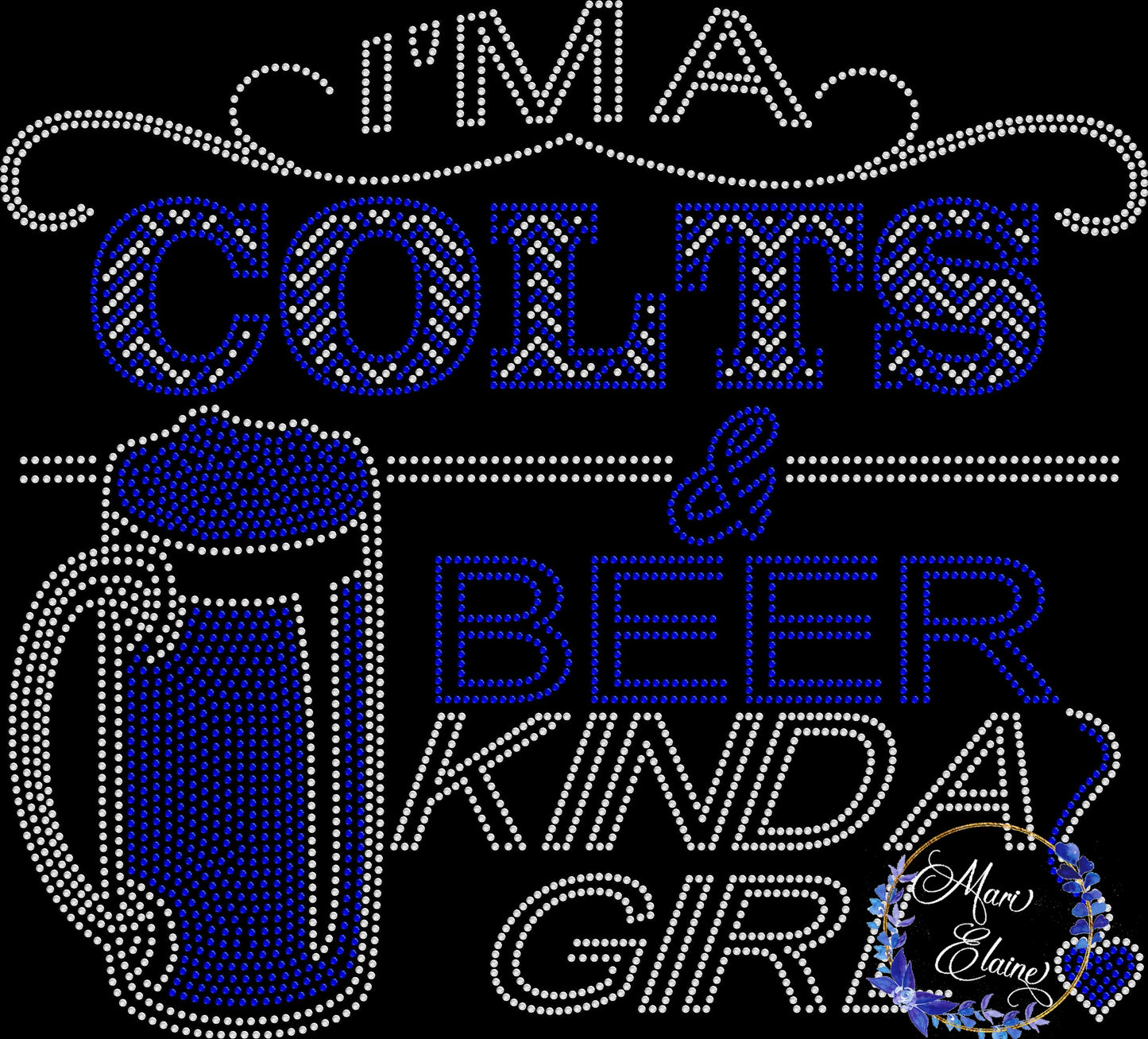 Colts and Beer Crystallized Tee