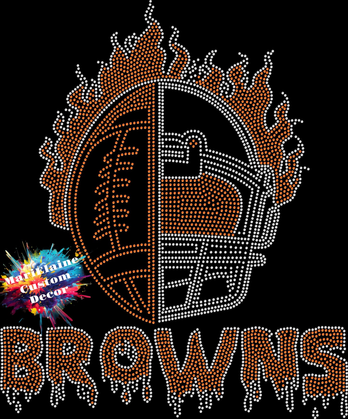 Flaming Browns Crystallized Tee