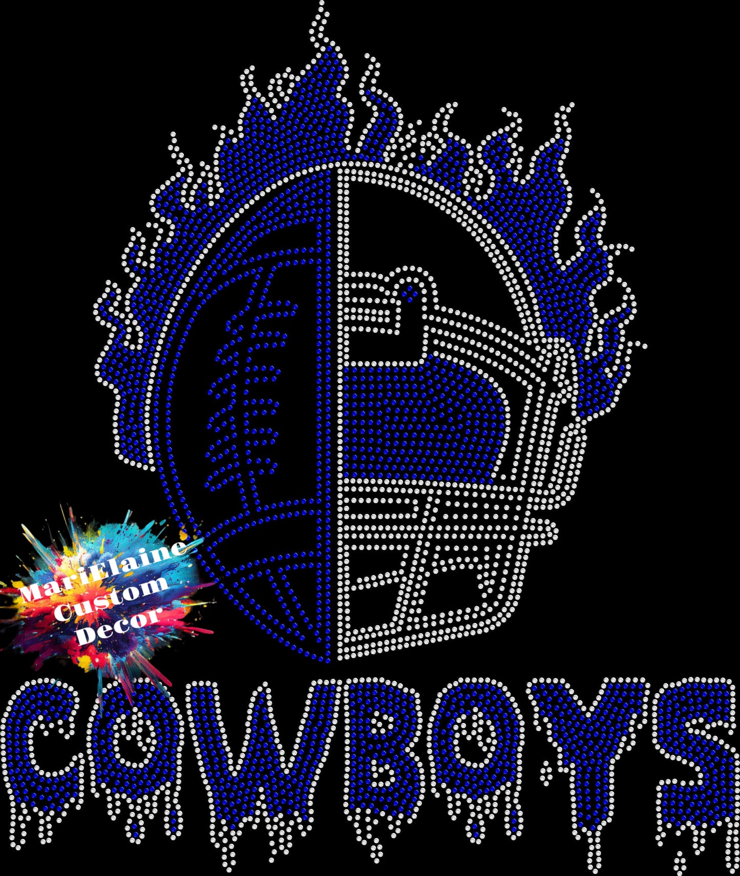 Flaming Cowboys Crystallized Tee