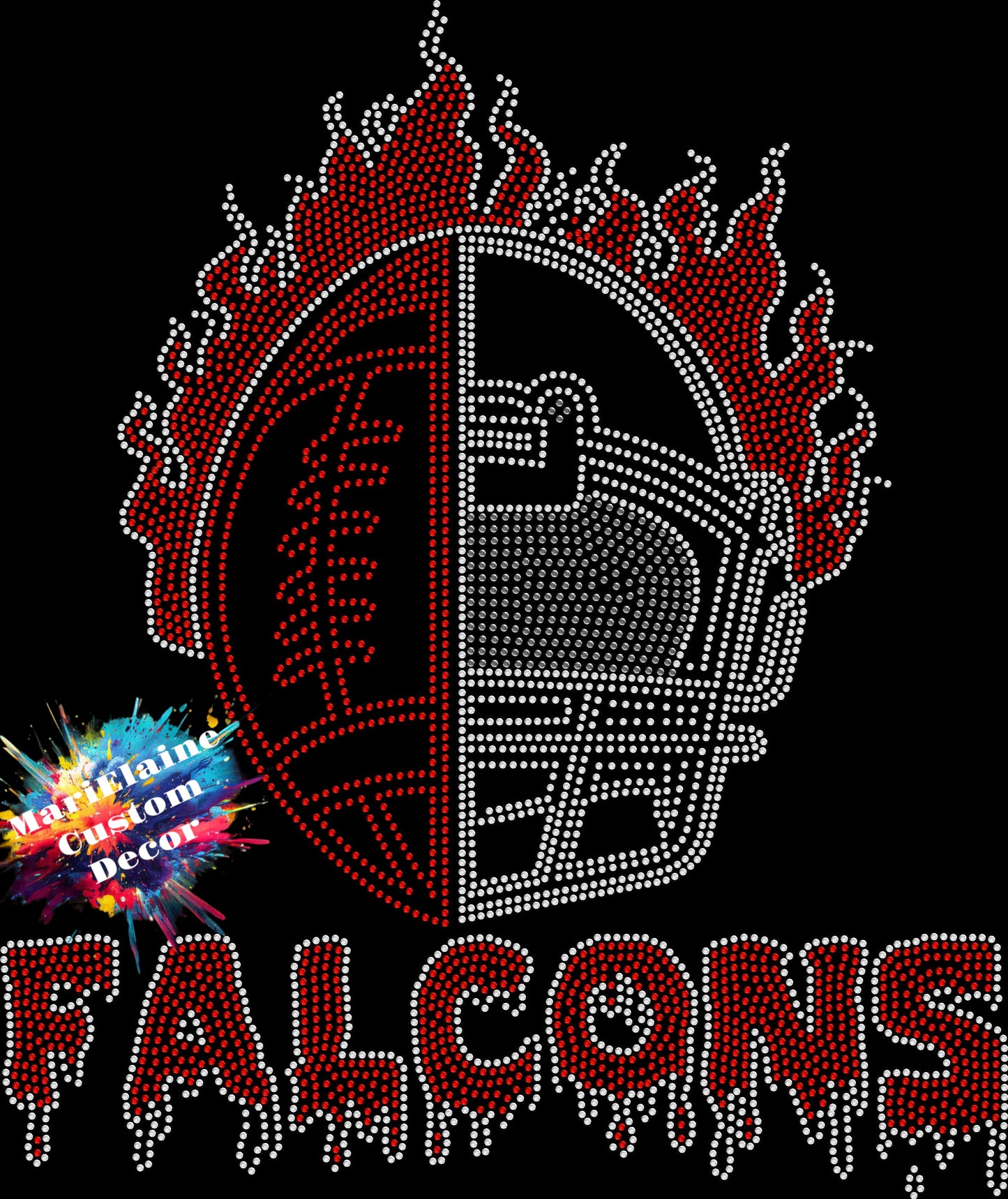 Flaming Falcons Crystallized Tee