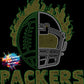 Flaming Packers Crystallized Tee