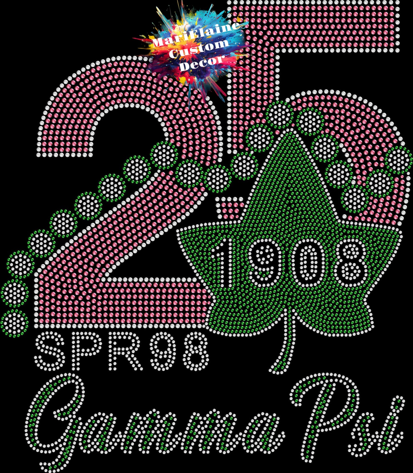 Gamma Psi 25 Years on the Vine Crystallized Tee