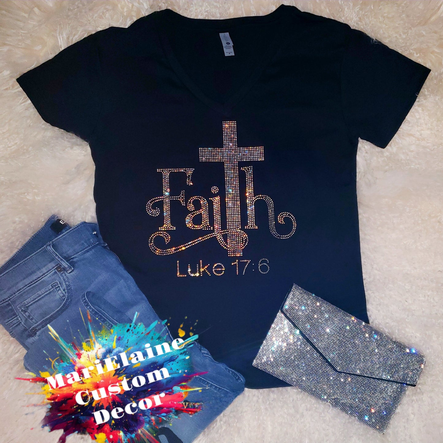 Faith Rhinestone Tee