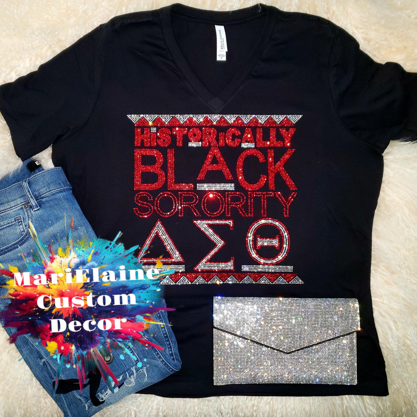 Historically Black Rhinestone Tee