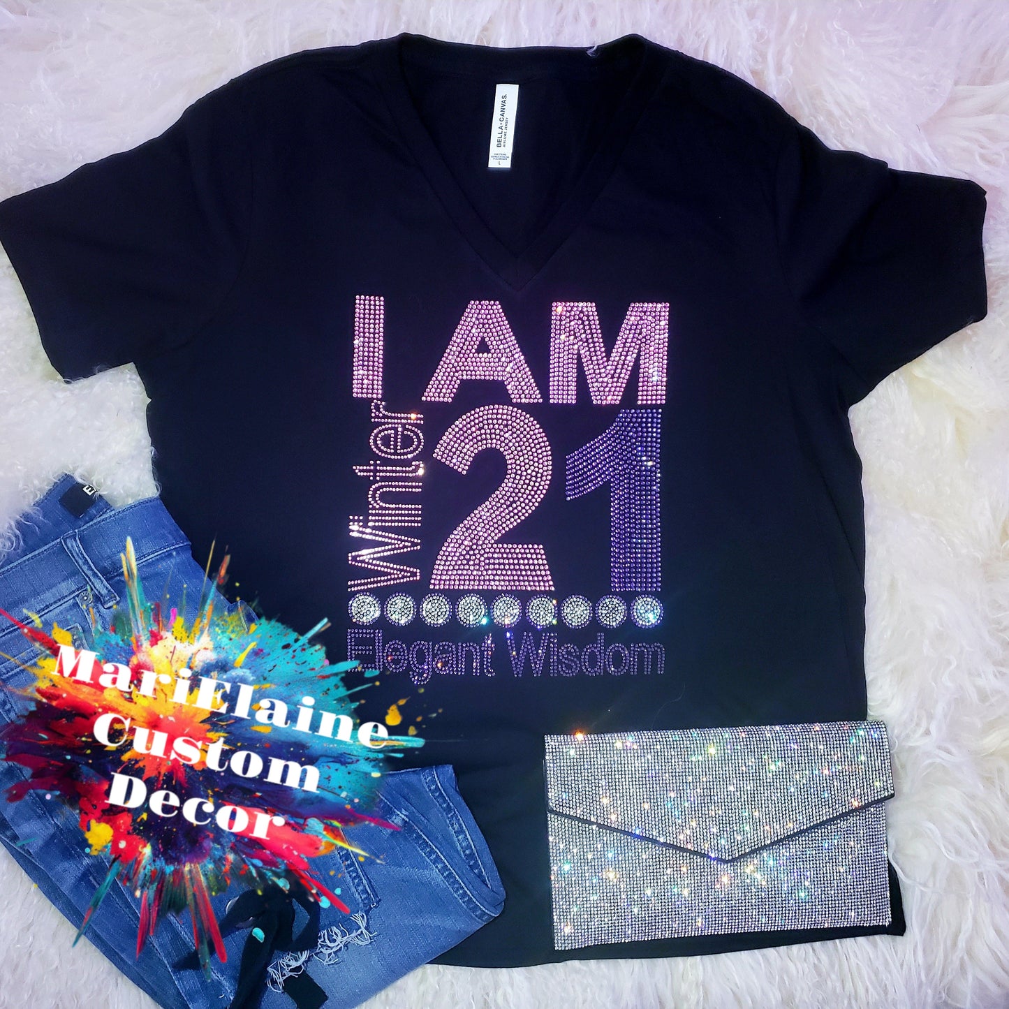 I Am Cross Year Crystallized Tee