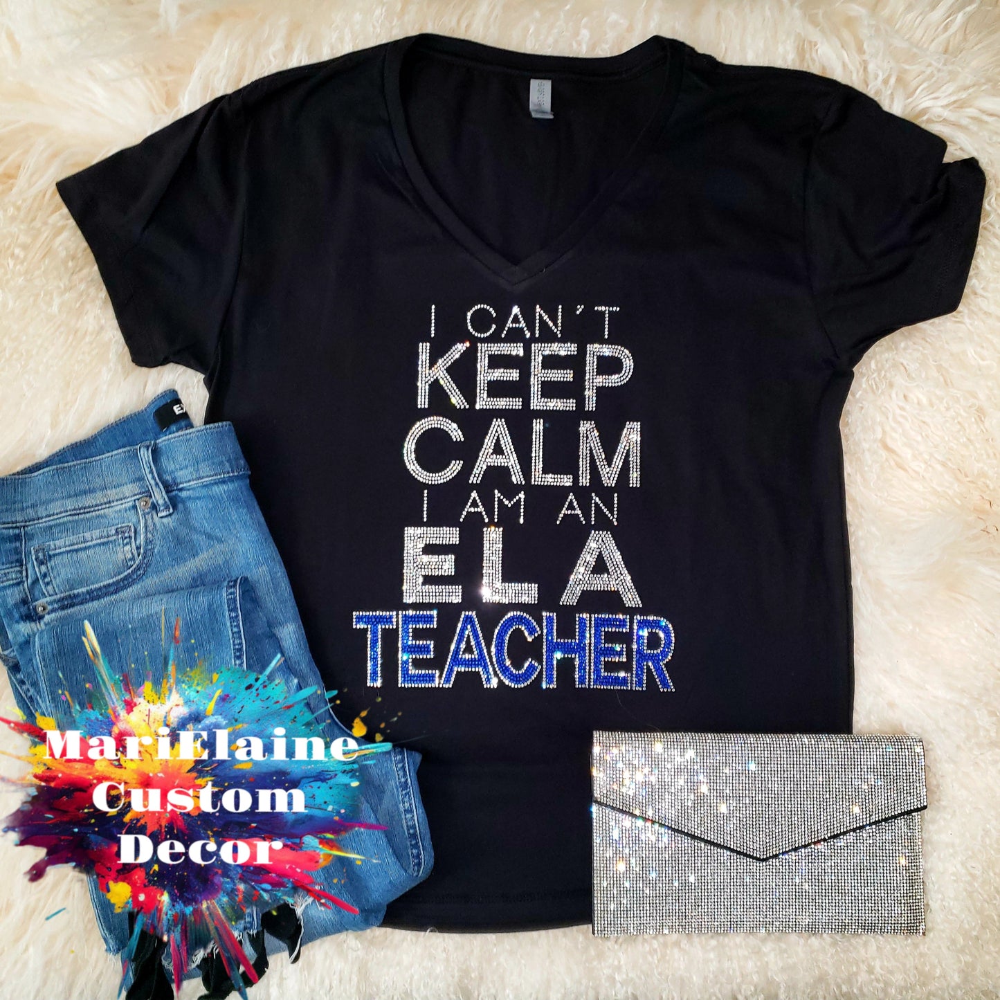 ELA Teacher Crystallized Tee