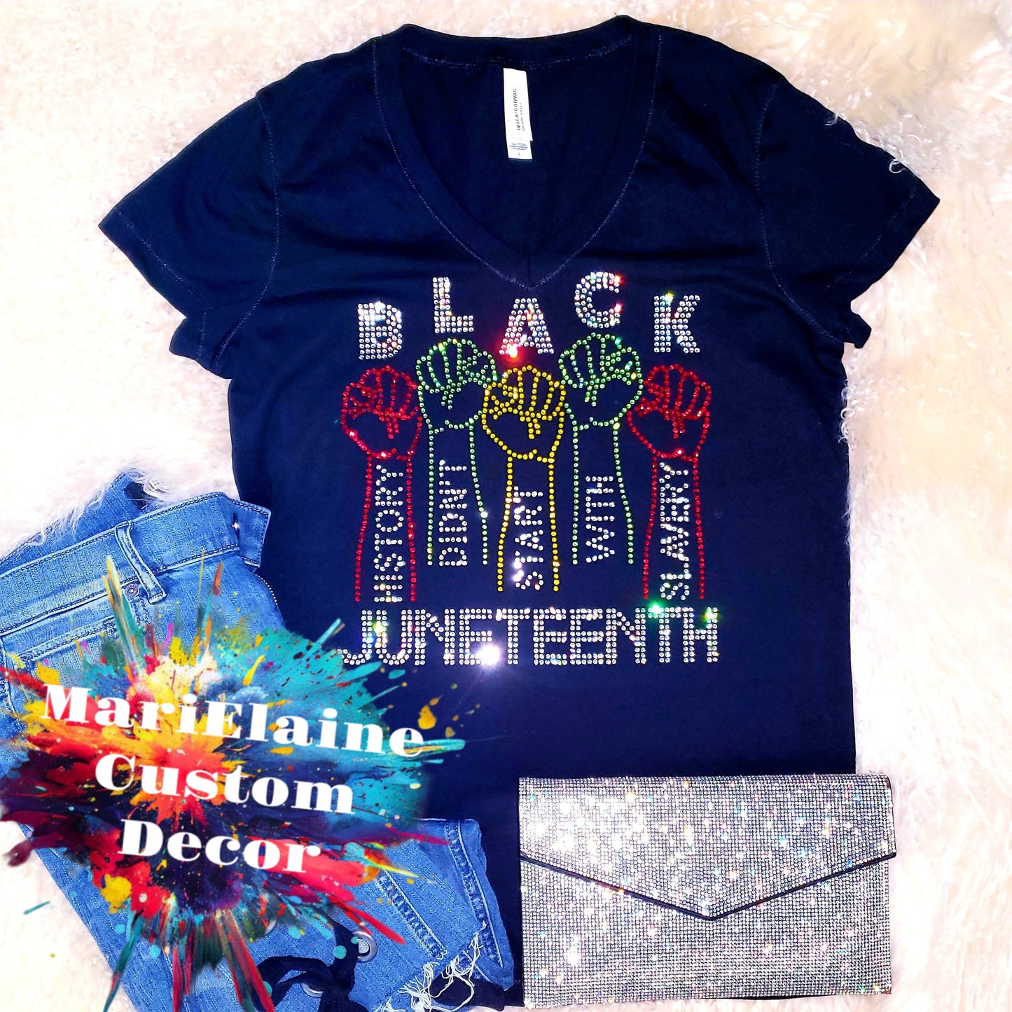 Juneteenth Crystallized Tee