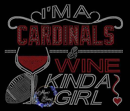 Cardinals and Wine Crystallized Tee
