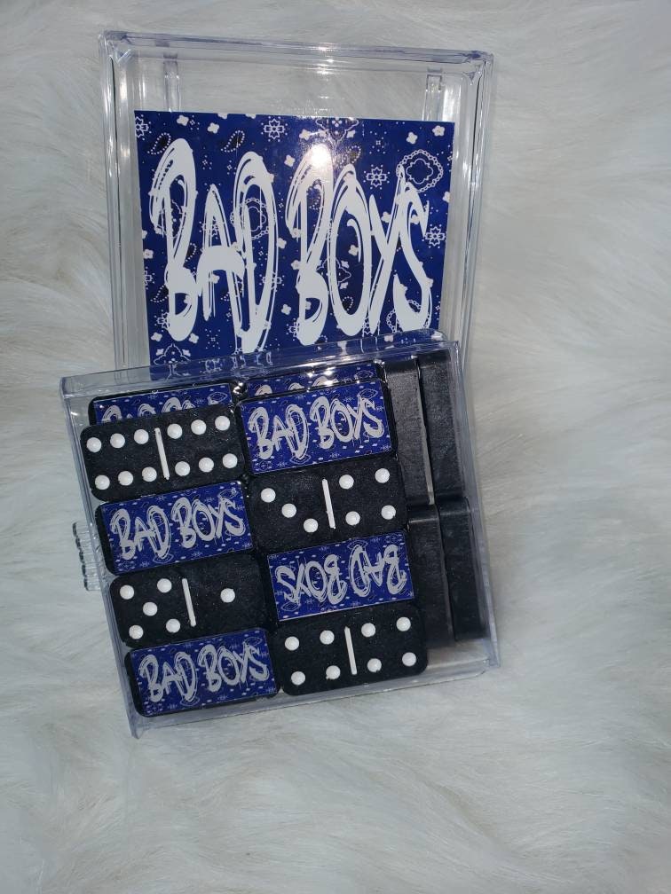 Custom Blue Bandana Dominos