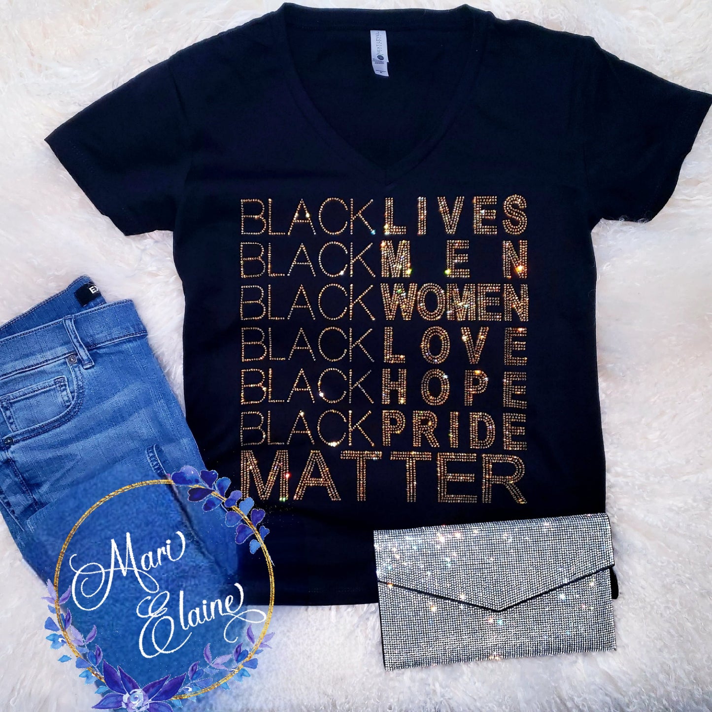 Black lives Crystallized Tee