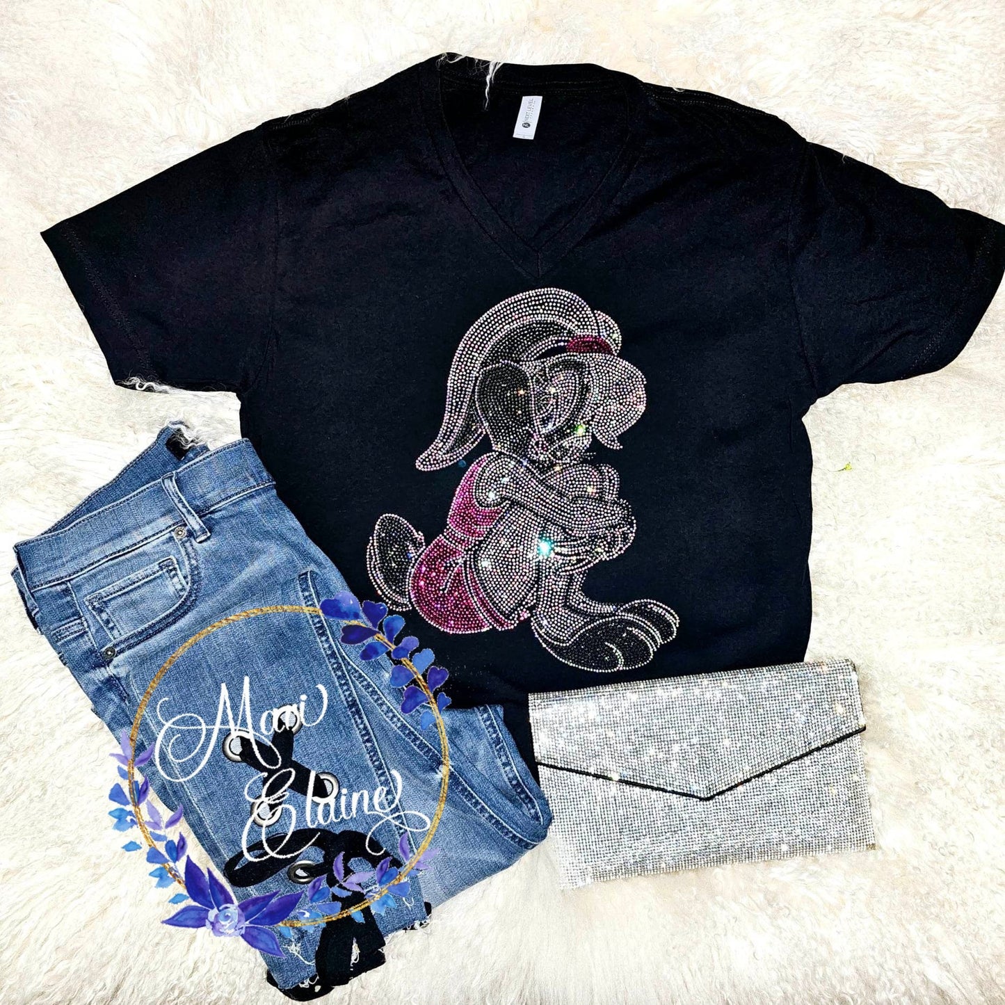 Bunny, bling, lolaCrystallized Tee,