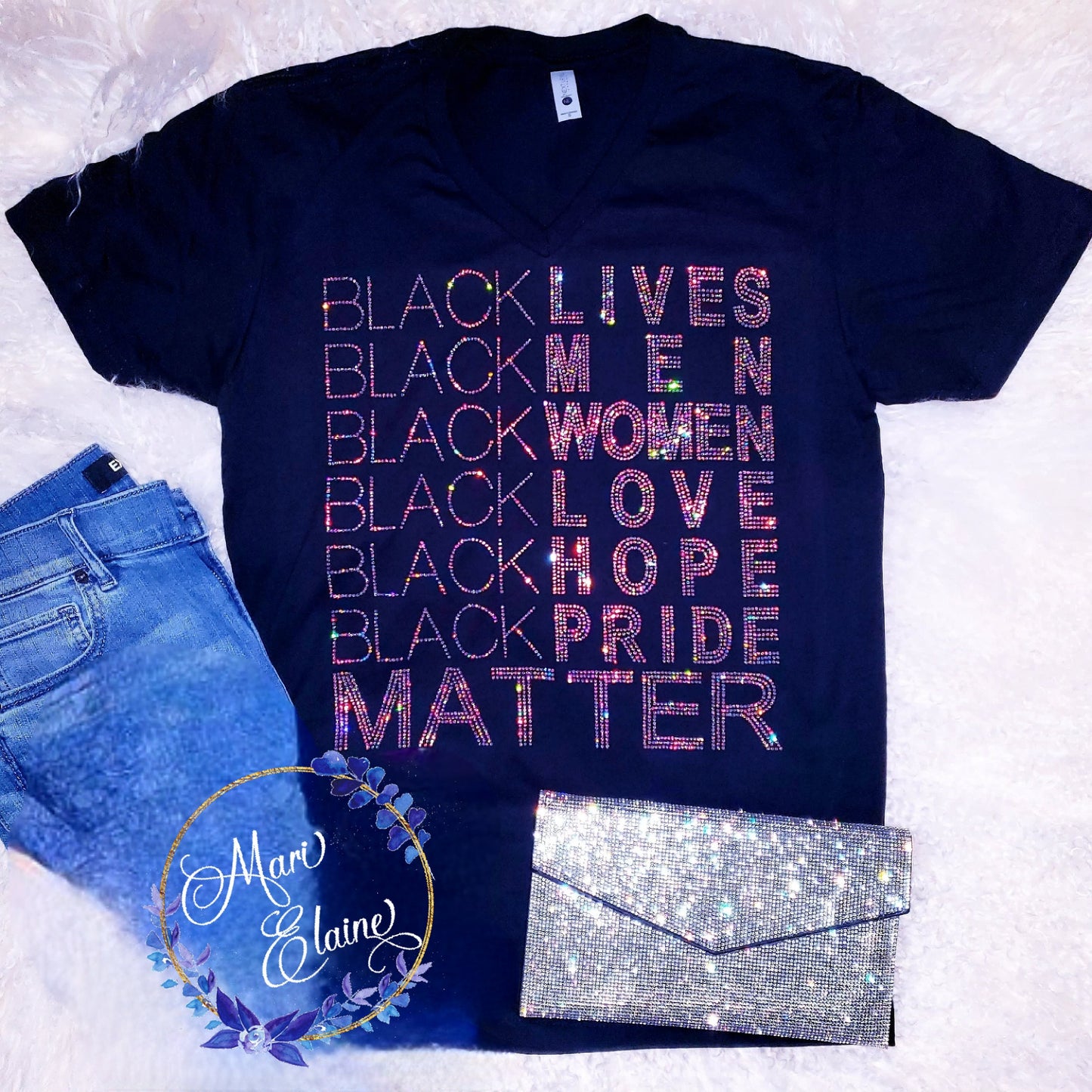 Black lives Crystallized Tee