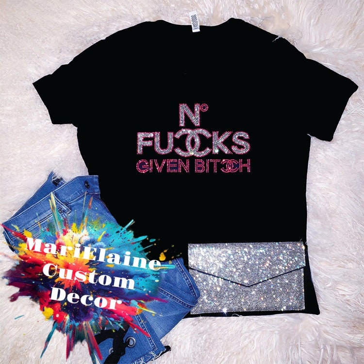 NO F@uks given Crystallized Tee,