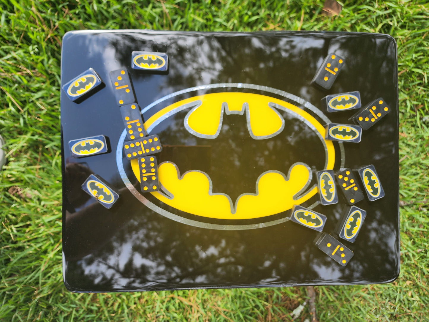 Custom man, bat, TV Trays