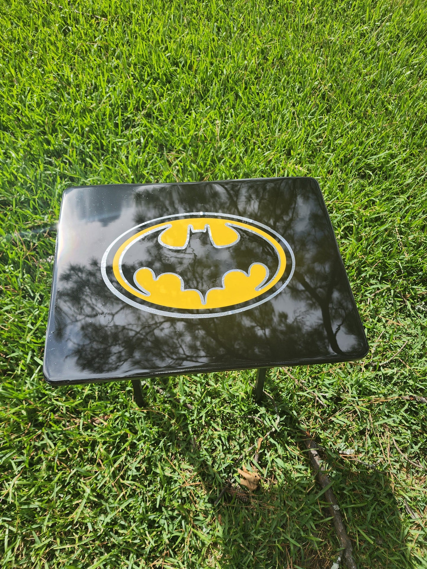 Custom man, bat, TV Trays