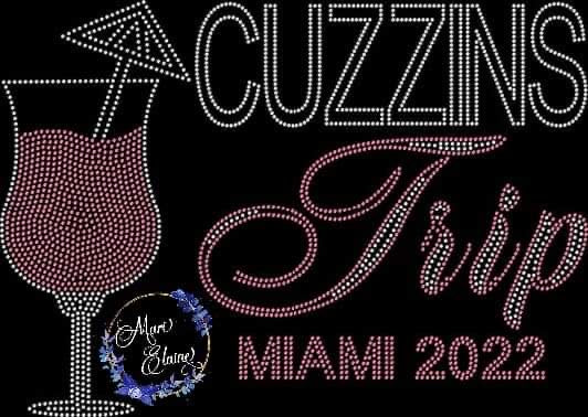 Cuzzins Trip Miami 2022 Crystallized Tee