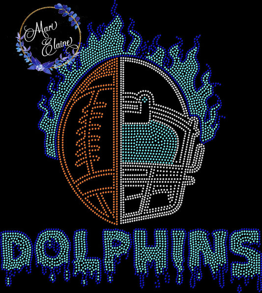 Dolphins Crystallized Tee