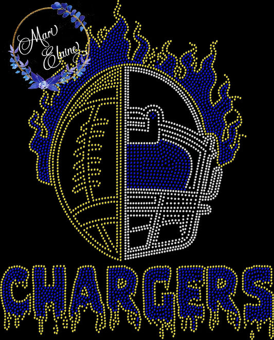 Chargers Crystallized Tee